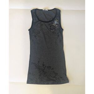 MM Unplugged Women Ribbed Sleeveless Top Black